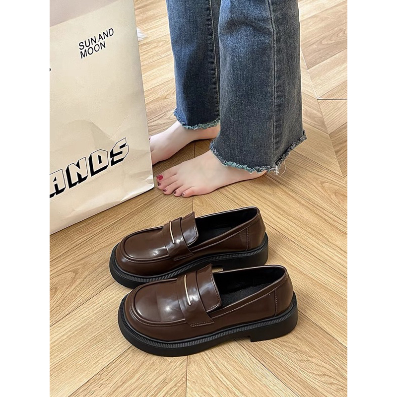 Giày loafer da lì mềm A30