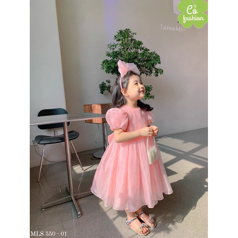 Váy tơ bé gái siêu xinh siêu bồng bềnh melisa Cỏ fashion