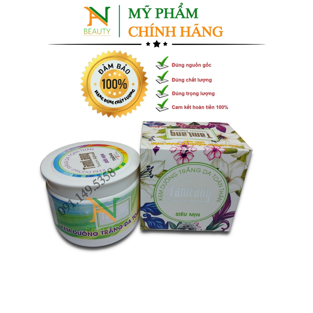 Kem Dưỡng Trắng Da Toàn Thân Tam Lang Siêu Mịn , Chiết Xuất Từ Sữa Non Trà Xanh