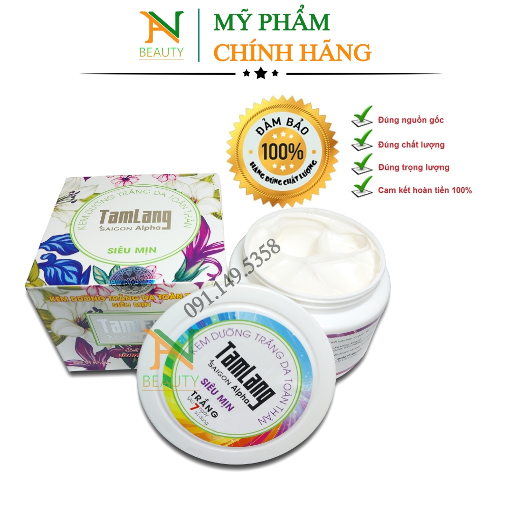 Kem Dưỡng Trắng Da Toàn Thân Tam Lang Siêu Mịn , Chiết Xuất Từ Sữa Non Trà Xanh