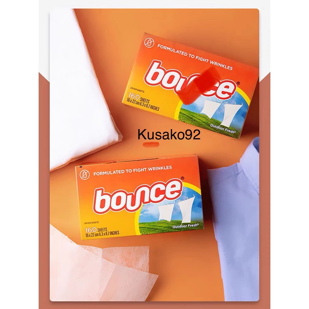 Giấy Thơm Quần Áo Bounce Mỹ 160 Tờ Nguyên Hộp - Làm Thơm Quần Áo Và Loại Bỏ Mùi Ẩm Mốc - Kusako92