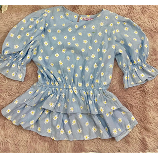 áo peplum hoa