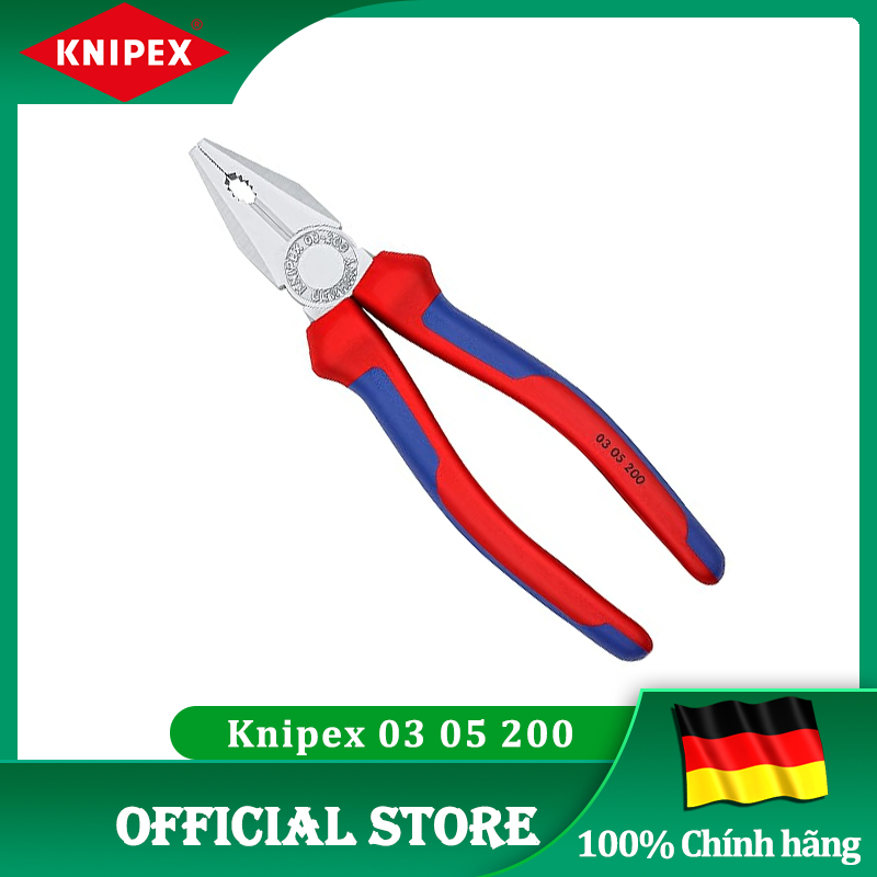 Kìm Đa Năng 200mm Mạ Chrome Knipex 03 05 200 - [chính hãng Đức/Germany giá rẻ]