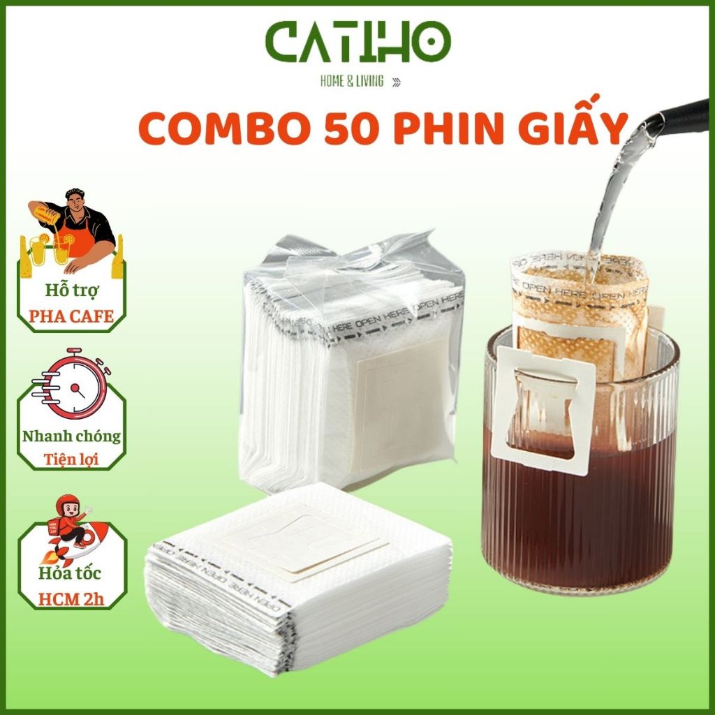 Phin pha cafe tiện lợi khi uống tại nhà combo 50 phin cafe mang đi du lịch cafe phin giấy linh động 