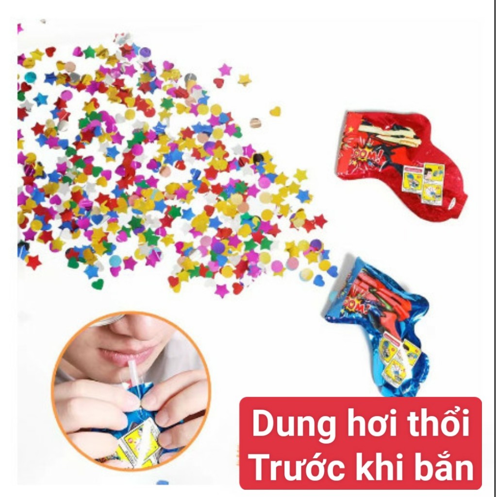 Súng bắn hoa giấy, pháo giấy trang trí sinh nhật