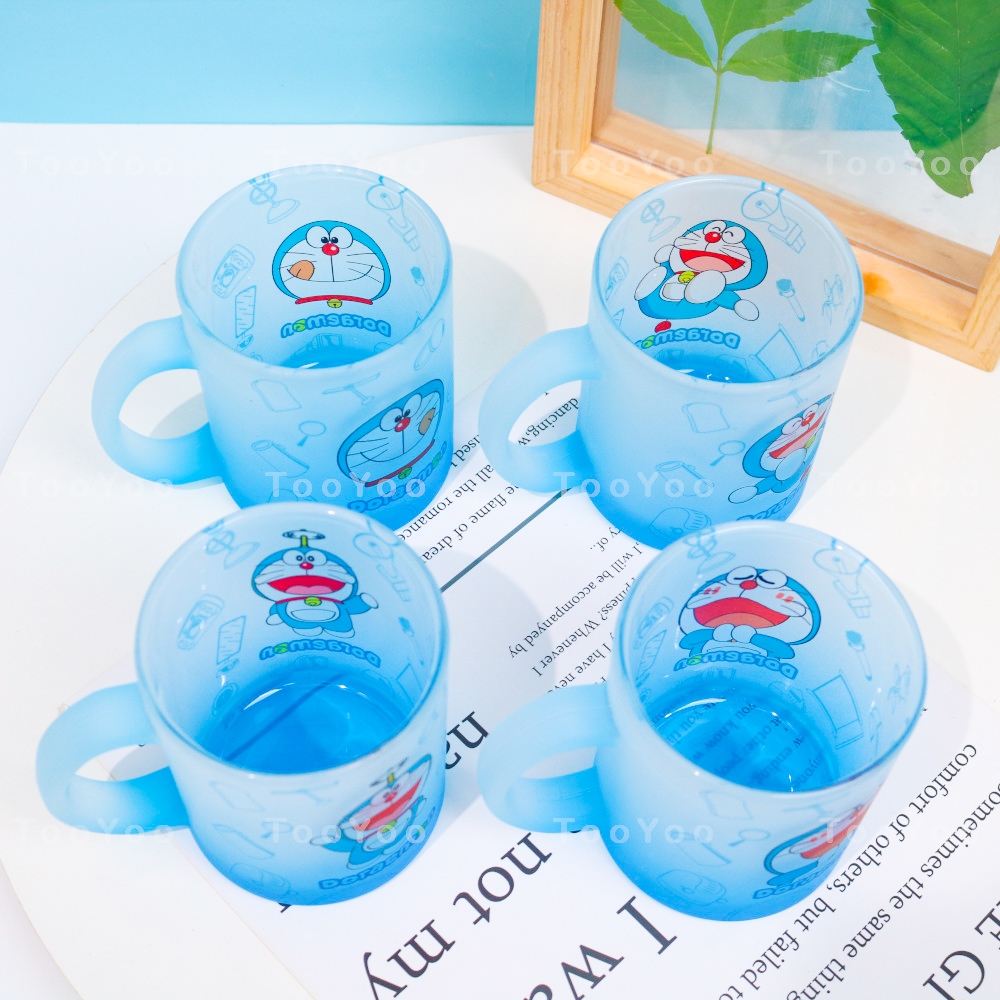 Ly thủy tinh Doraemon dễ thương cute TooYoo BK00604