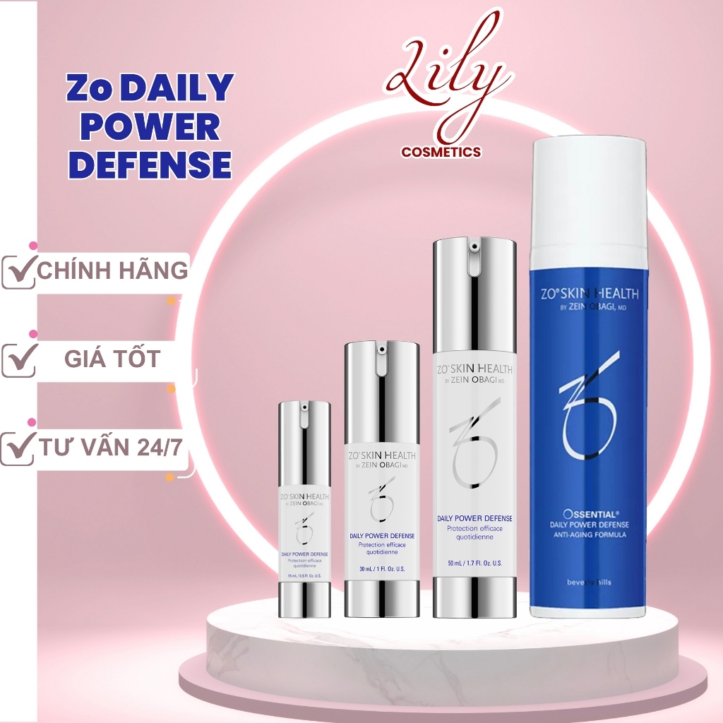 Kem phục hồi da Zo DAILY POWER DEFENSE chống lại các nếp nhăn và tăng cường sức khỏe làn da