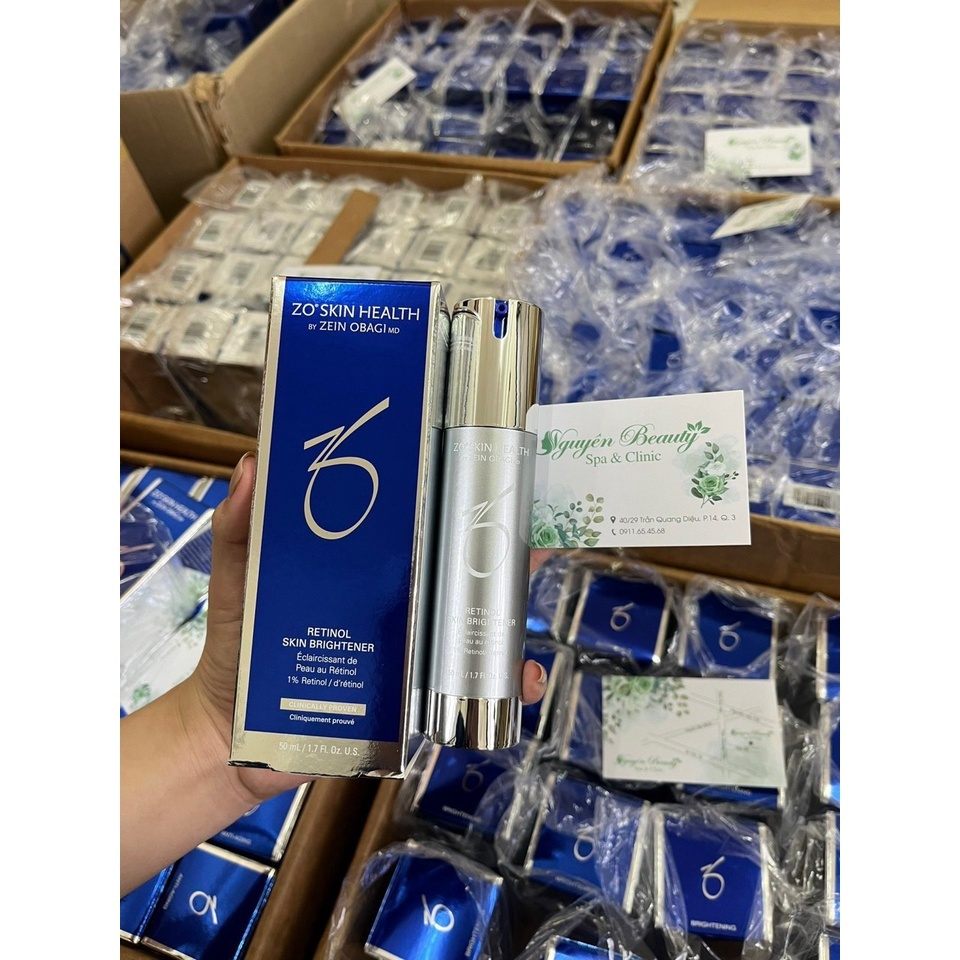 Kem ngăn ngừa lão hóa, dưỡng trắng và tái tạo da 0.5%, 1.0% Retinol Skin Brightener Zo Skin Health
