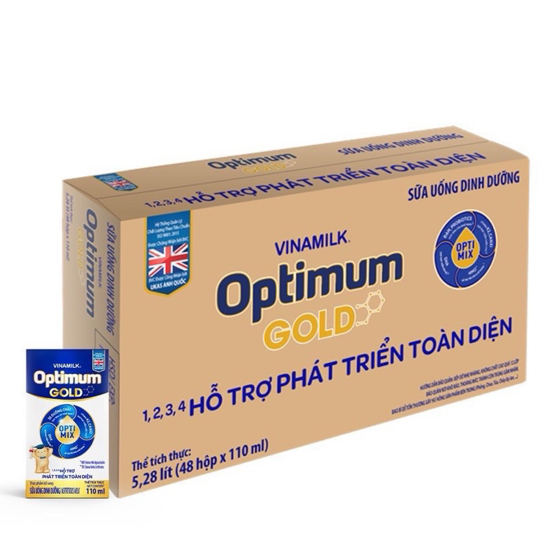Sữa Bột Pha Sẵn Optimum gold 48 hộp x110ml