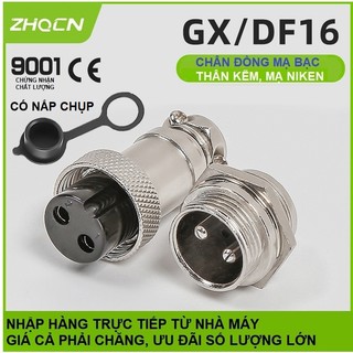 Bộ giắc cắm đực và cái gx16 lỗ khoét 16mm - zhqcn