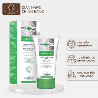 Sữa rửa mặt dermacos anti acne sạch sâu, giảm mụn 150ml