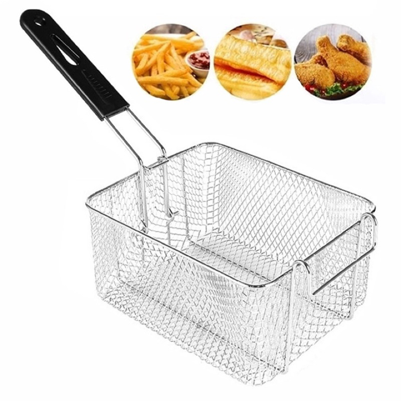 Rổ bếp chiên nhúng điện, vợt bếp chiên 6 lít chiên gà rán, khoai tây...