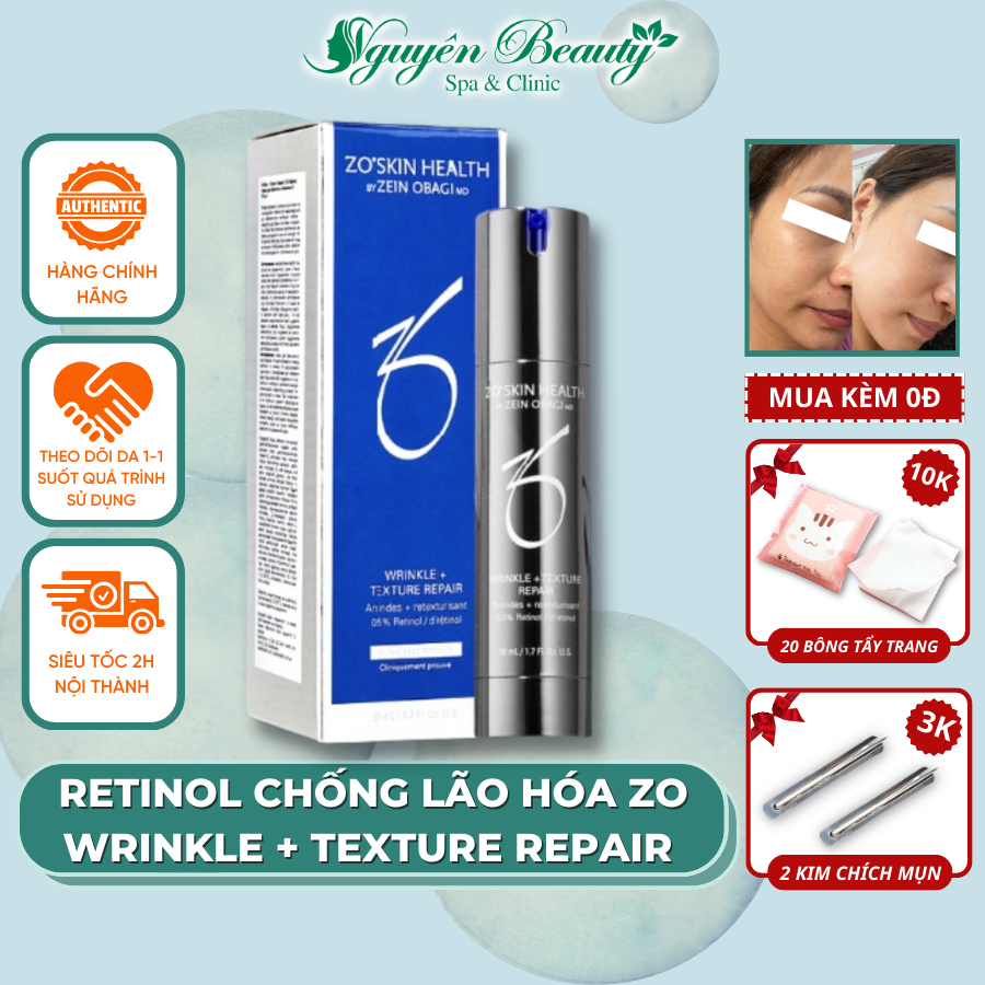Kem Chống Lão Hóa ZO WRINKLE + TEXTURE REPAIR 30ml, 50ml