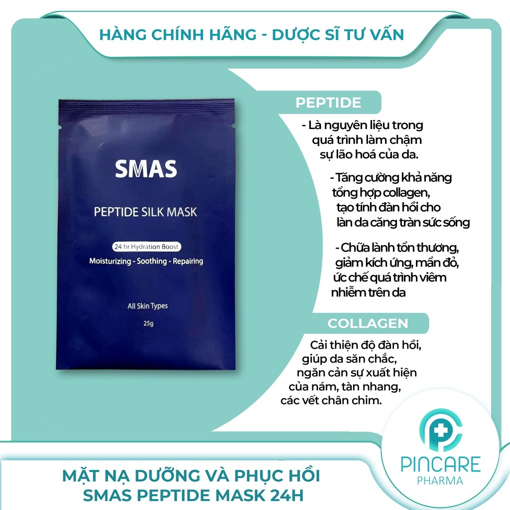 Mặt Nạ Dưỡng Và Phục Hồi SMAS PEPTIDE MASK 24H