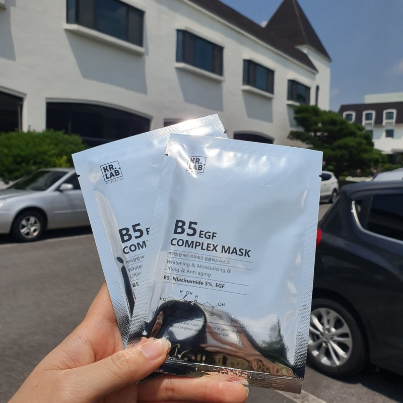 Mặt nạ Mask B5 kr.lab B5 niacinamide EGF complex mask giúp cấp ẩm dưỡng trắng phục hồi da