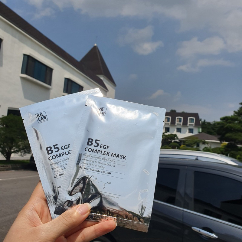 Mặt nạ Mask B5 kr.lab B5 niacinamide EGF complex mask giúp cấp ẩm dưỡng trắng phục hồi da
