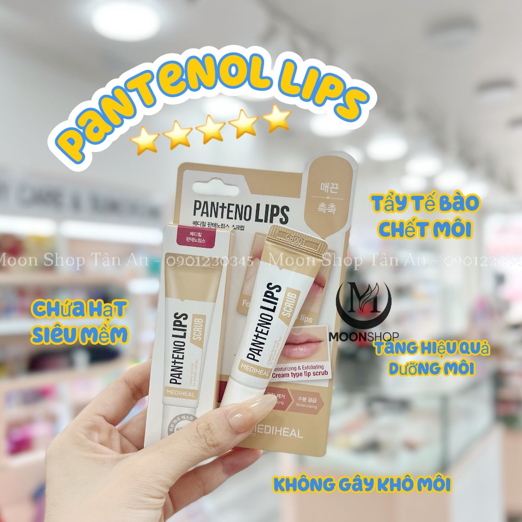 TẨY TẾ BÀO CHẾT MÔI MEDIHEAL PANTENO LIPS SCRUB