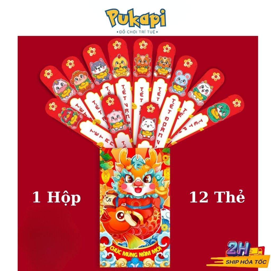 Combo 50 bao lì xì chipi hoạt hình tết lì xì chibi mẫu mới đẹp dễ thương