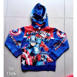 Áo khoác siêu anh hùng samkids size 3-10