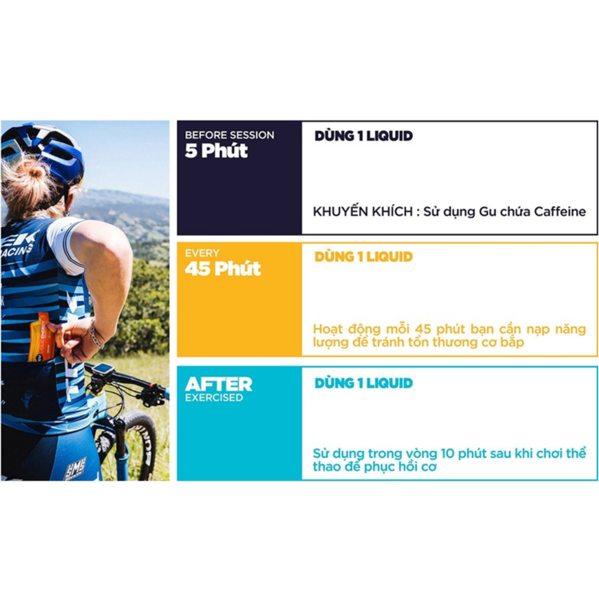 Gel Năng Lượng Dạng Nước Cho Sự Bền Bỉ GU Liquid Energy 60g Chạy Bộ, Trail, Thể Thao, Marathon
