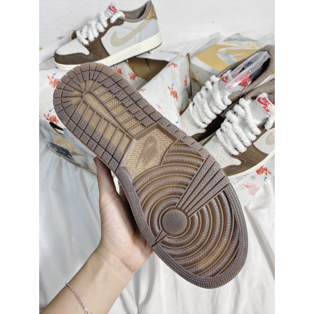 Giày Air Jordan 1 Low Year of the Rabbit Release Date, JD Thấp Cổ Nâu Cao Cấp