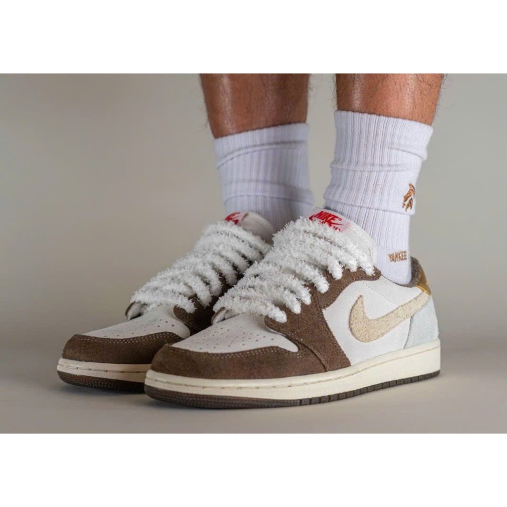Giày Air Jordan 1 Low Year of the Rabbit Release Date, JD Thấp Cổ Nâu Cao Cấp