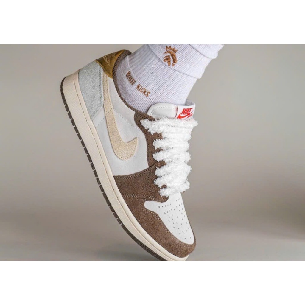 Giày Air Jordan 1 Low Year of the Rabbit Release Date, JD Thấp Cổ Nâu Cao Cấp