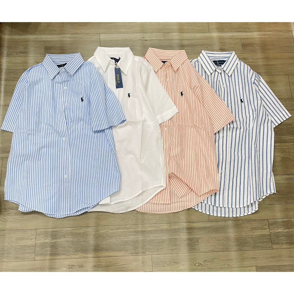 Áo Sơ Mi Tay Ngắn Thêu Nai