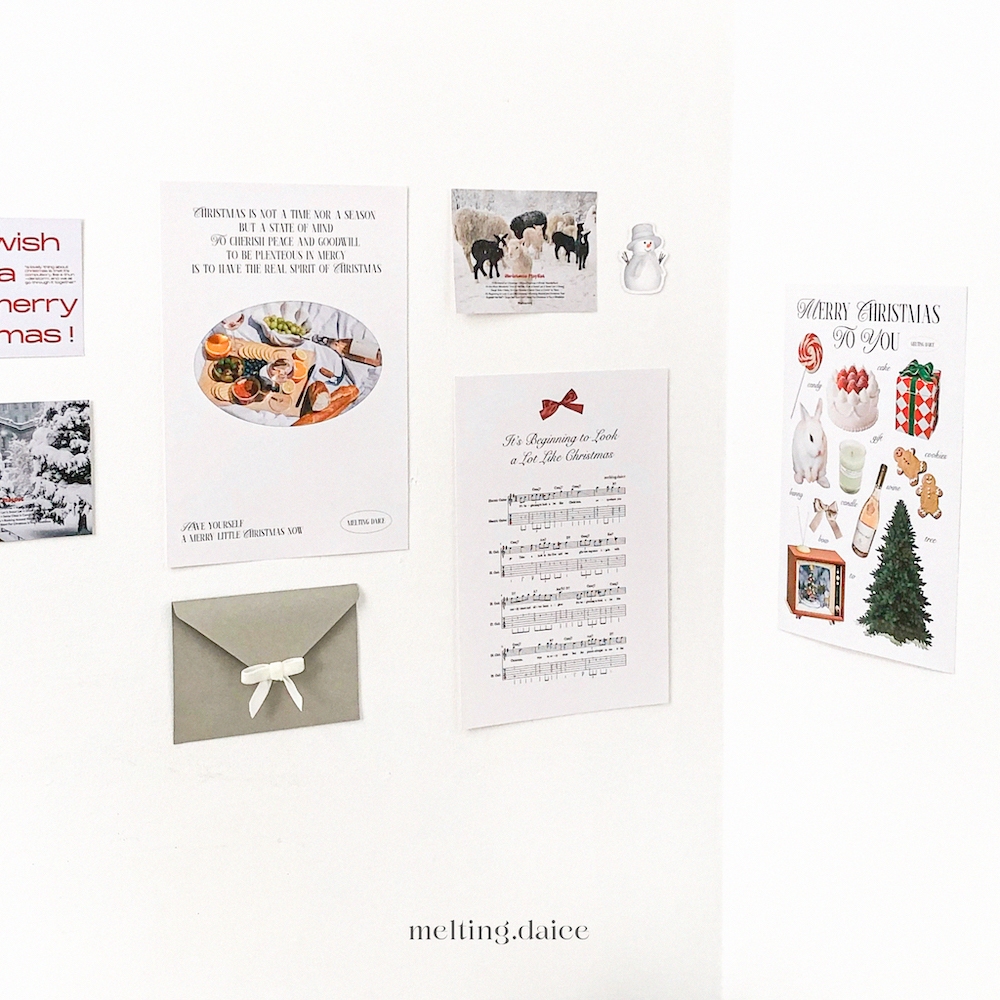 Daice || 'merry christmas to you' poster  - set 03 poster trang trí