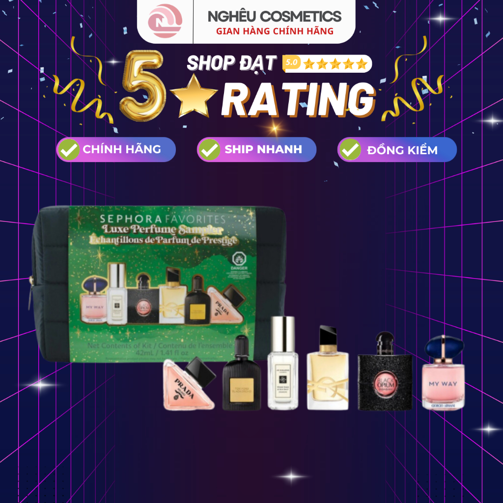 Set Nước Hoa Mini SEPHORA Luxe Perfume Sampler