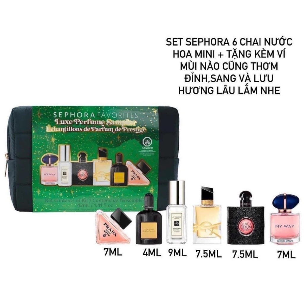 Set Nước Hoa Mini SEPHORA Luxe Perfume Sampler