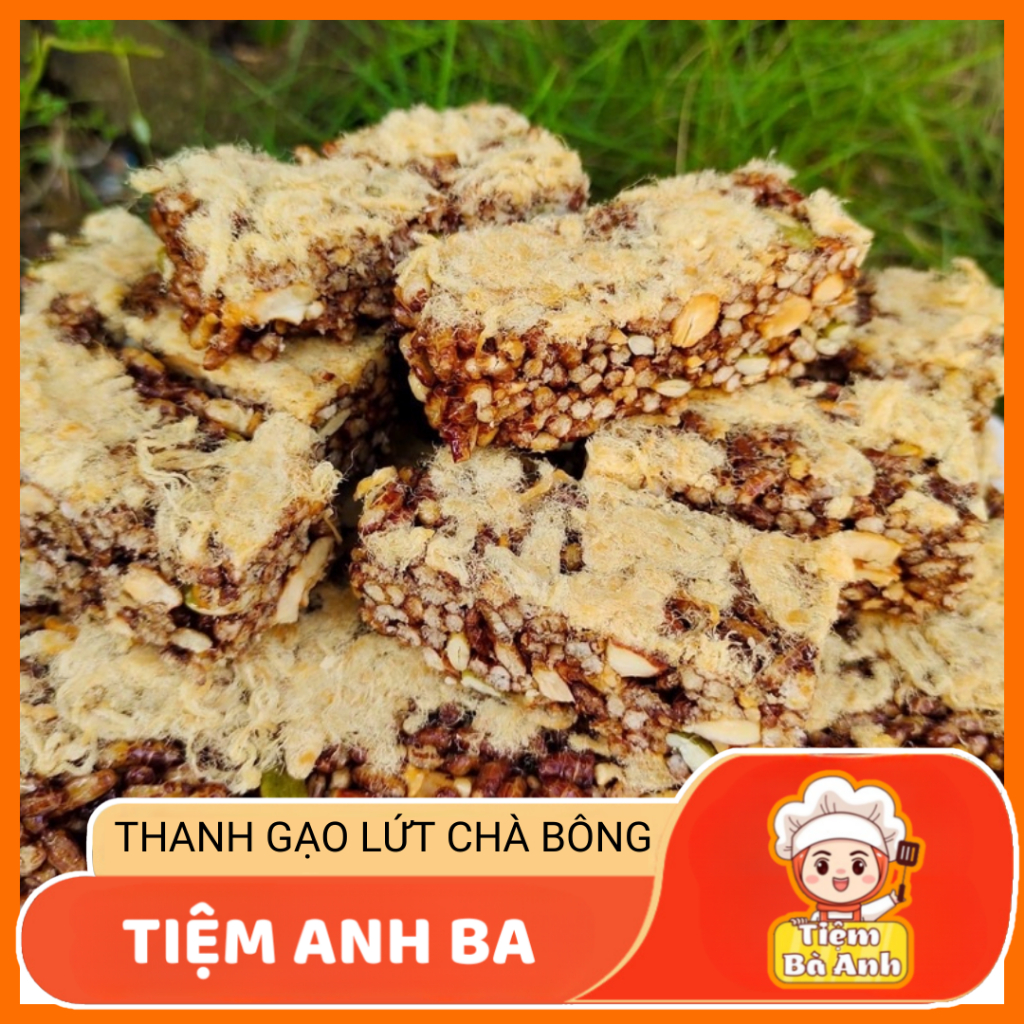 Thanh Gạo Lứt Mix Hạt Chà Bông 1Kg Dinh Dưỡng Healthy Cho Người Ăn Kiêng Tiệm Anh Ba
