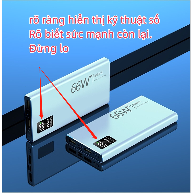 Pin sạc dự phòng 20000mah sạc nhanh 40W màn hình LED Nhiều giao diện