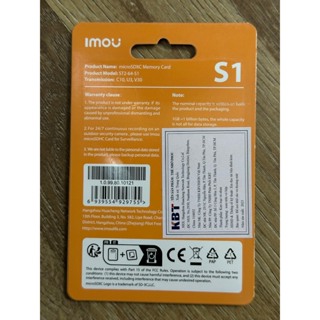 Thẻ nhớ Camera Imou Micro SD 64GB ST2-64-S1 Ghi video Class 10