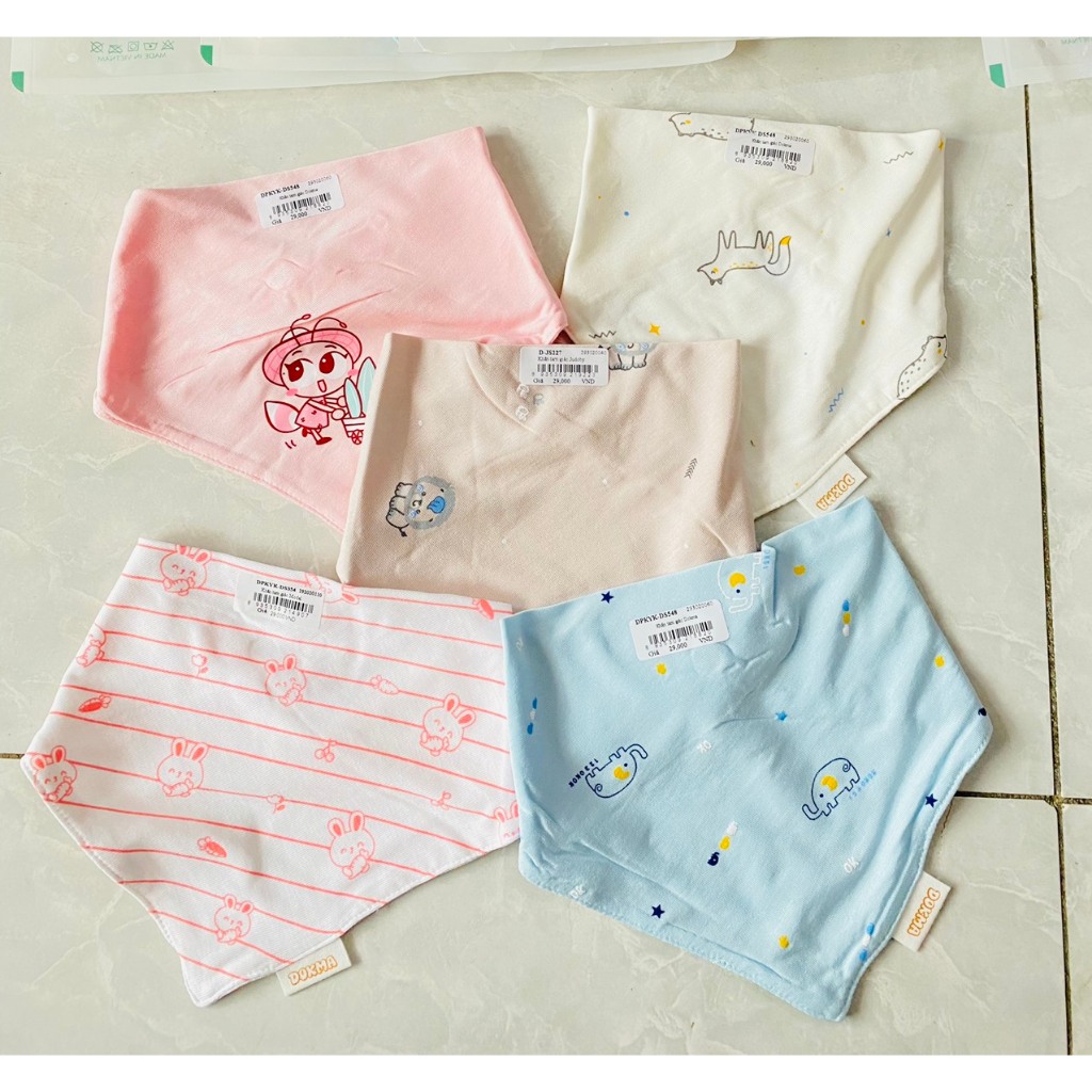 Khăn/Yếm tam giác sợi tre Dokma DS181, DS548