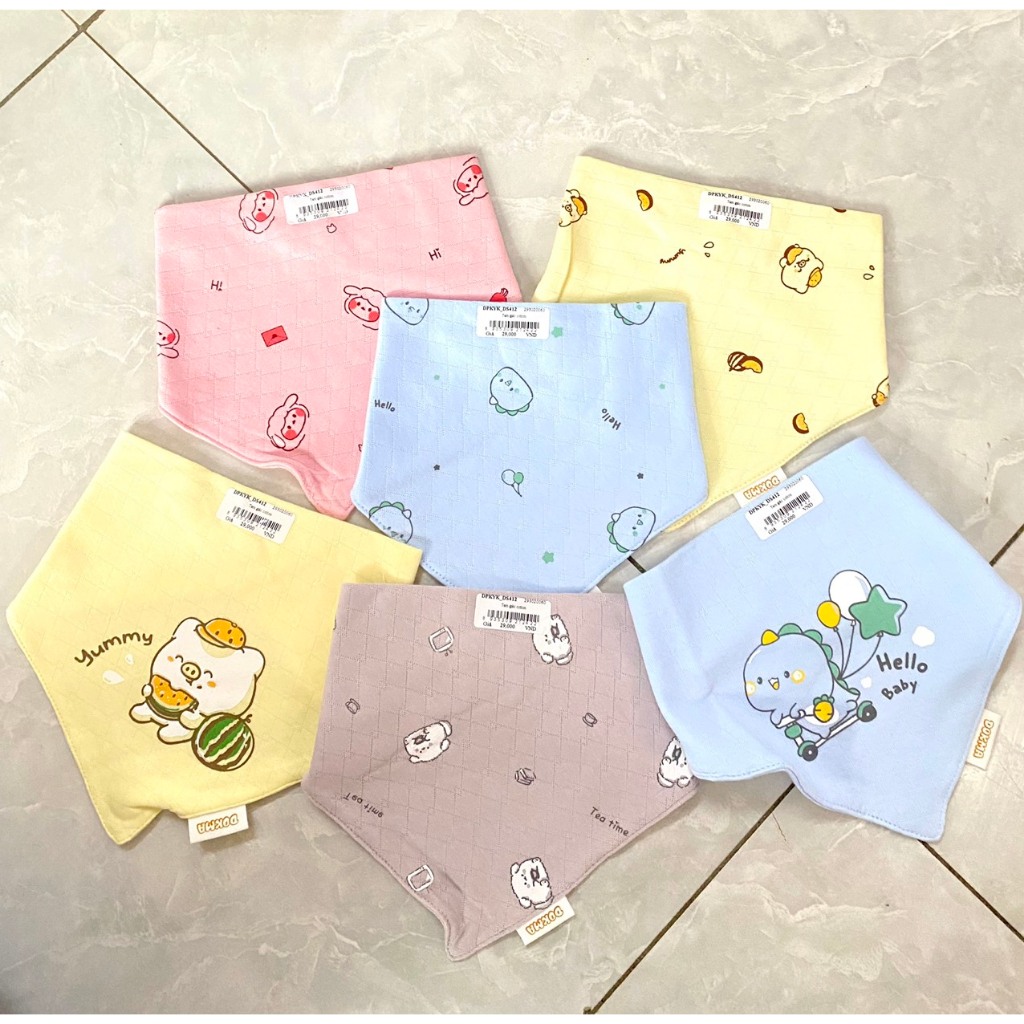 Khăn/Yếm tam giác cotton Dokma