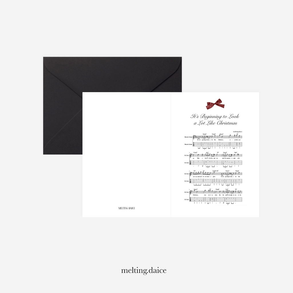 Daice || 'merry christmas to you' envelope  - set 3 mẫu thiệp giáng sinh trang trí