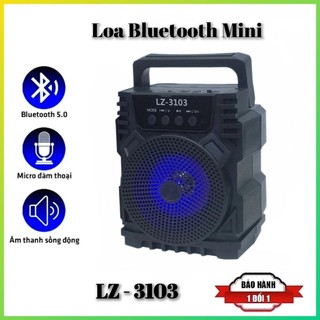 Loa bluetooth LZ-3103 thiết kế mạnh mẽ khỏe khoẵn,loa không dây sách tay khuếch đại âm thanh