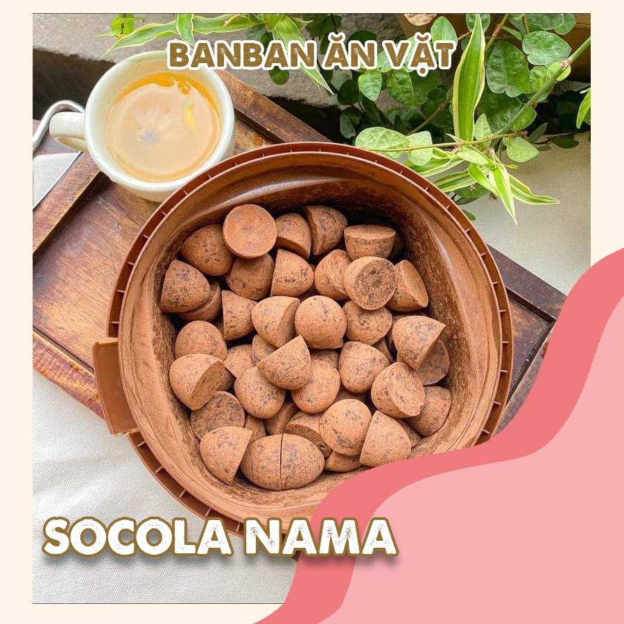 Socola nama tươi 1 hôp 408 gram 80 viên nhỏ xinh