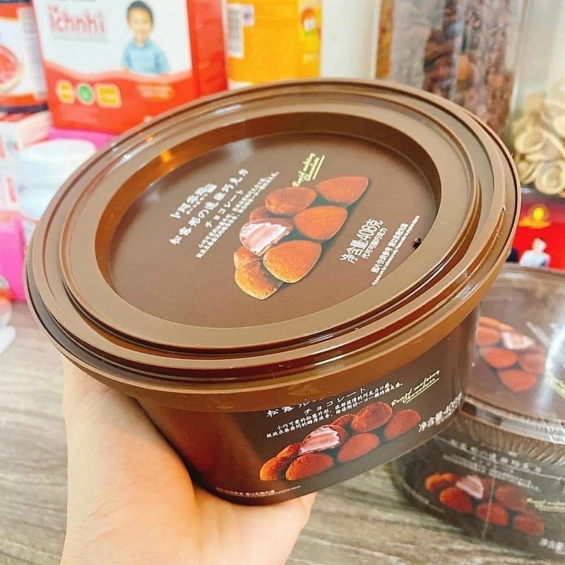 Socola nama tươi 1 hôp 408 gram 80 viên nhỏ xinh