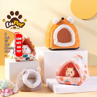 Ổ ngủ chuột hamster ,túi ngủ hamster lót bông giữ ấm , tổ ngủ cho sóc, túi ngủ cho nhím, tổ hamster nhỏ