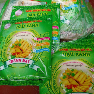 Combo 10 gói bánh tráng bò bía đậu xanh dùng cuốn nem chả giò cuốn bò bía dừa 30 lá