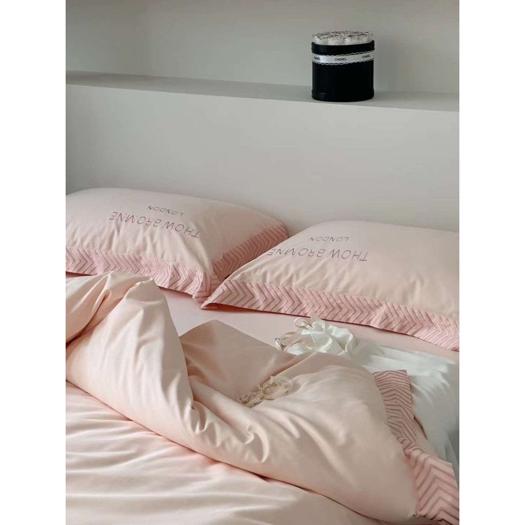 Bộ Chăn Ga Gối ThowBrowne 4 Món Nhập Khẩu Chính Hãng, Set Ga Gối tiêu chuẩn sang trọng cho giấc ngủ hoàn hảo