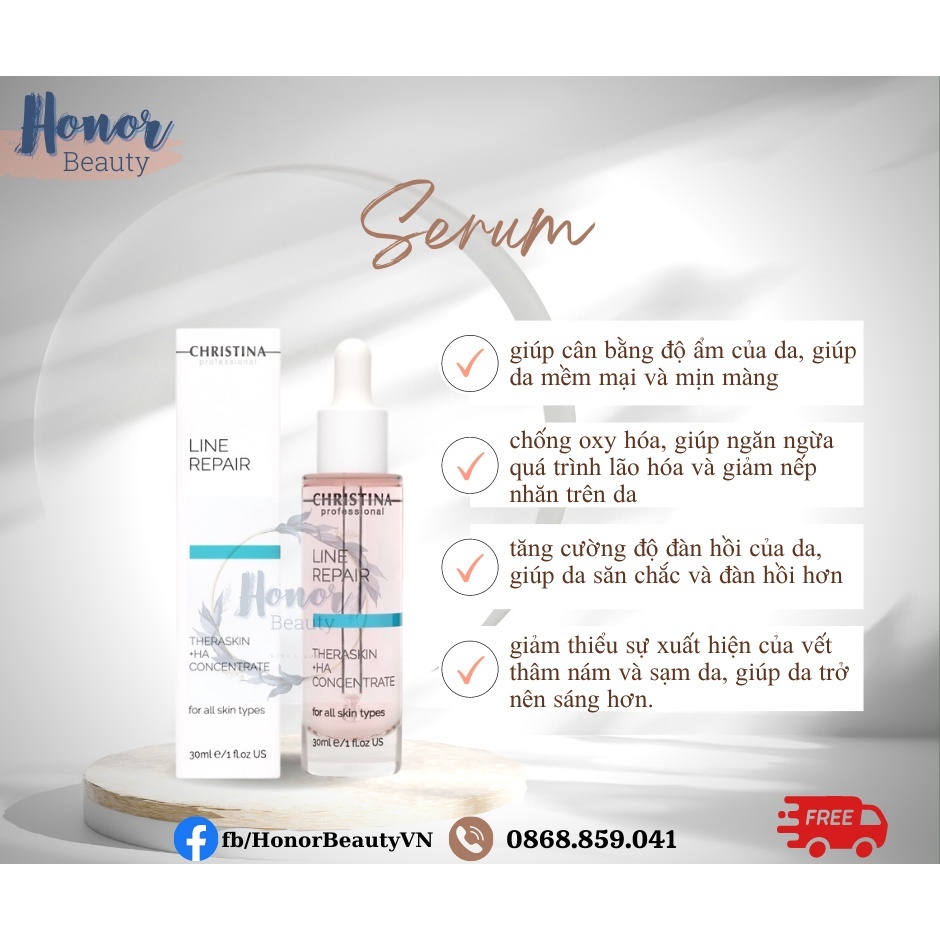 Serum cấp nước trẻ hoá làn da Christina Line Repair