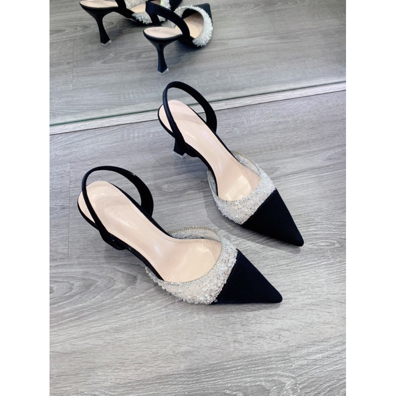 Slingback đá mũi nhọn - Bunny Shoes