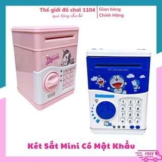 Két sắt mini thông minh đựng tiền tiết kiệm cho bé Ngựa Pony, ống heo tiết kiệm có khóa, thegioidochoi1104
