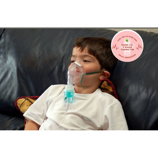 Mask xông khí dung, mặt nạ xông khí dung, phụ kiện máy xông mũi họng không có túi cho cả em bé và người lớn.