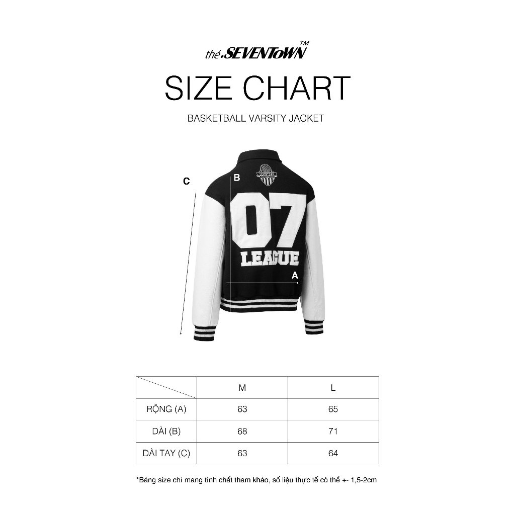 ÁO VARSITY SEVENTOWN BASKETBALL BLACK