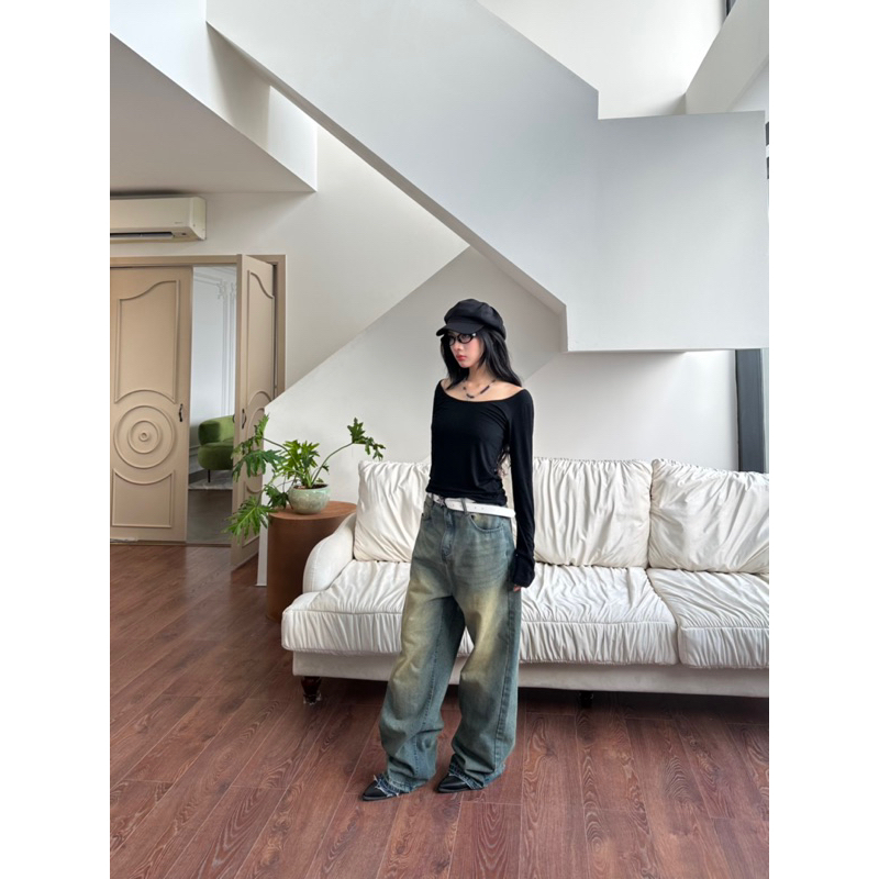 OMBRE WAXED JEANS VER 35