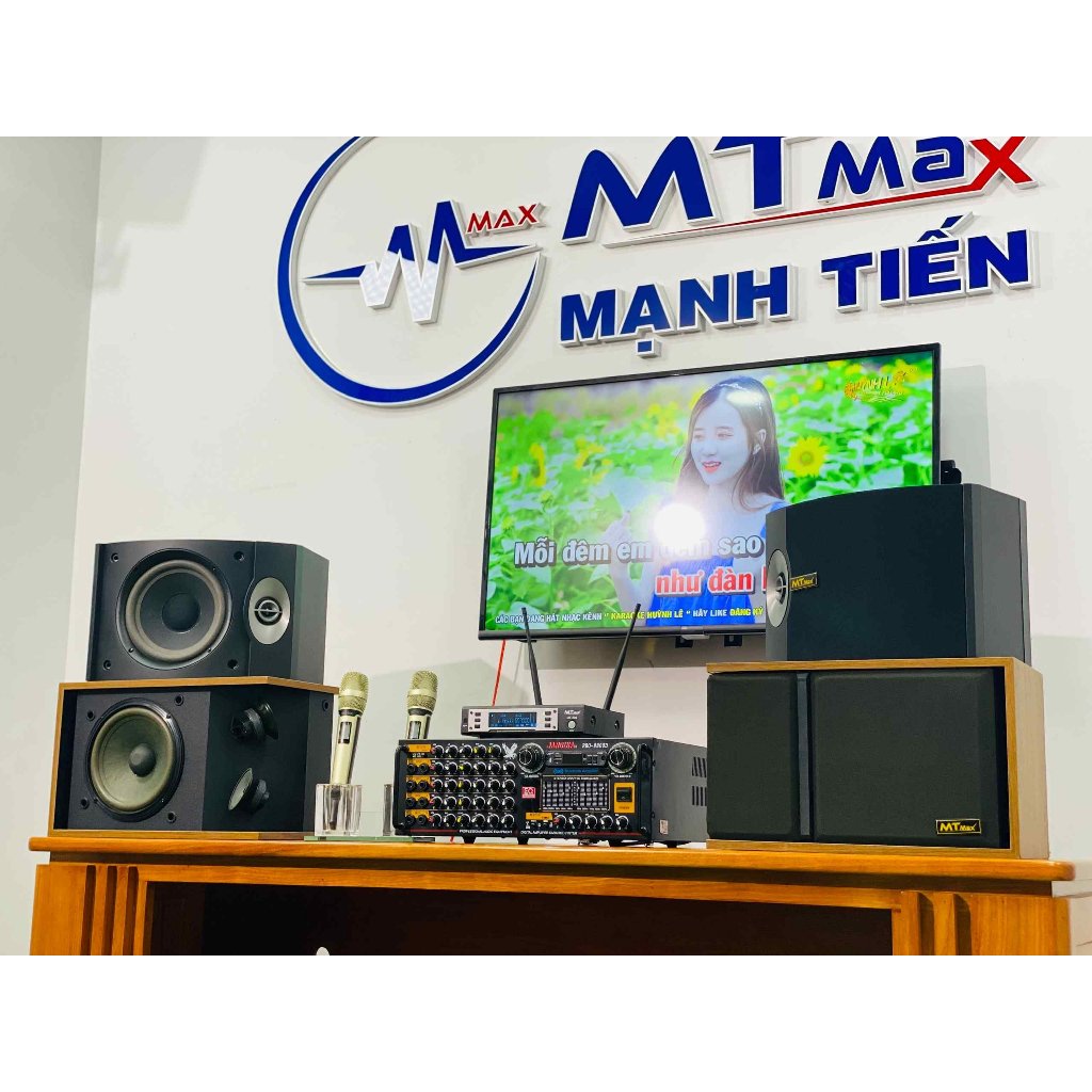 Dàn Karaoke Gia Đình Cao Cấp – Cặp Loa 301 Seri 3, Cặp Loa 301 Seri 5, Amply 9800, Micro MT500 Bảo Hành 12 Tháng